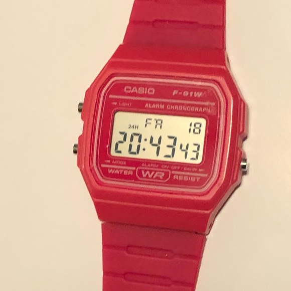 casio f91 pink